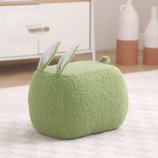 Pouf Enfant Lapin Vert