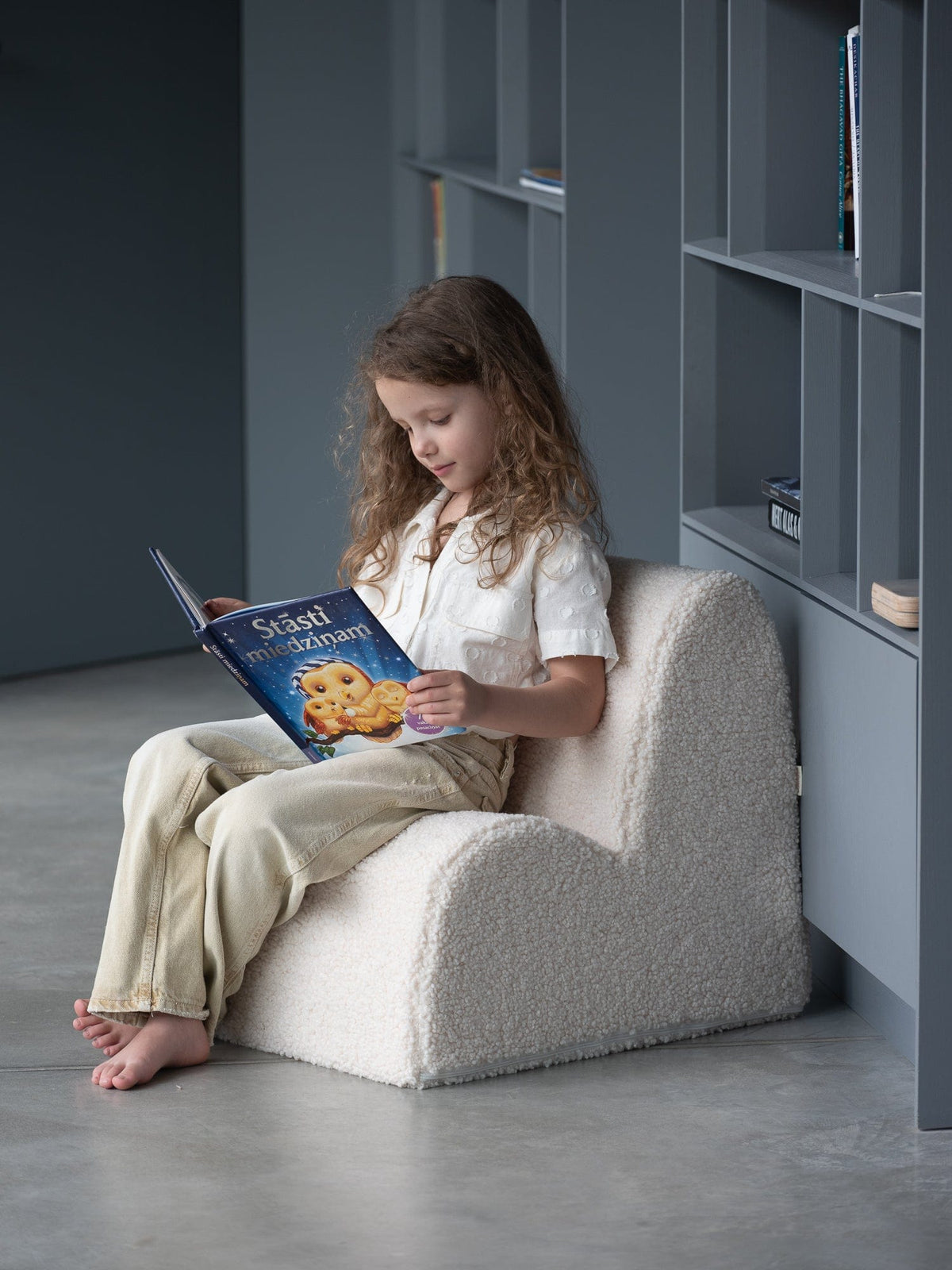 Pouf Enfant Nuage Blanc