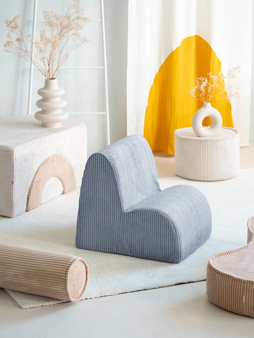 Pouf Enfant Nuage Bleu