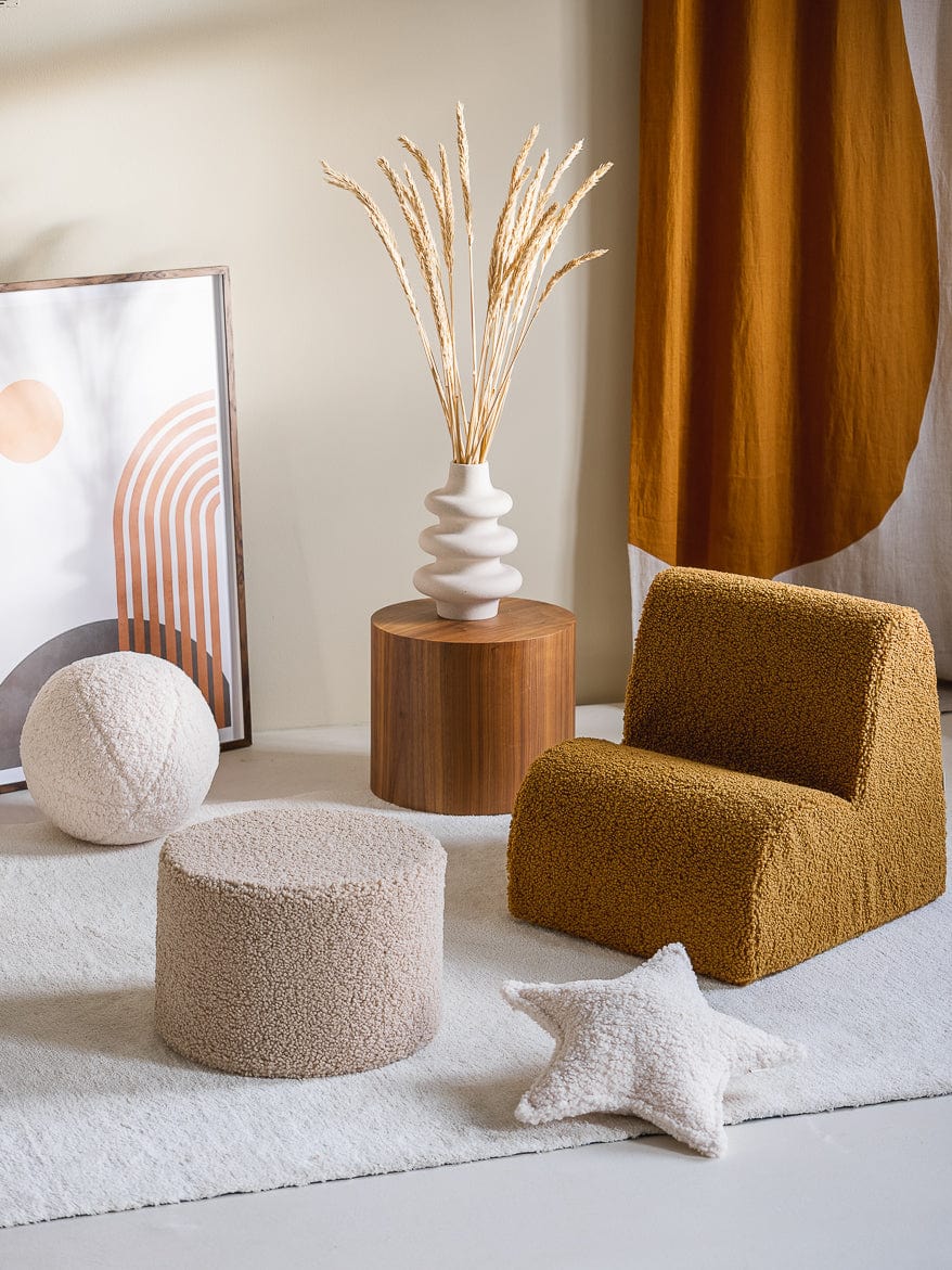Pouf Enfant Nuage Moutarde