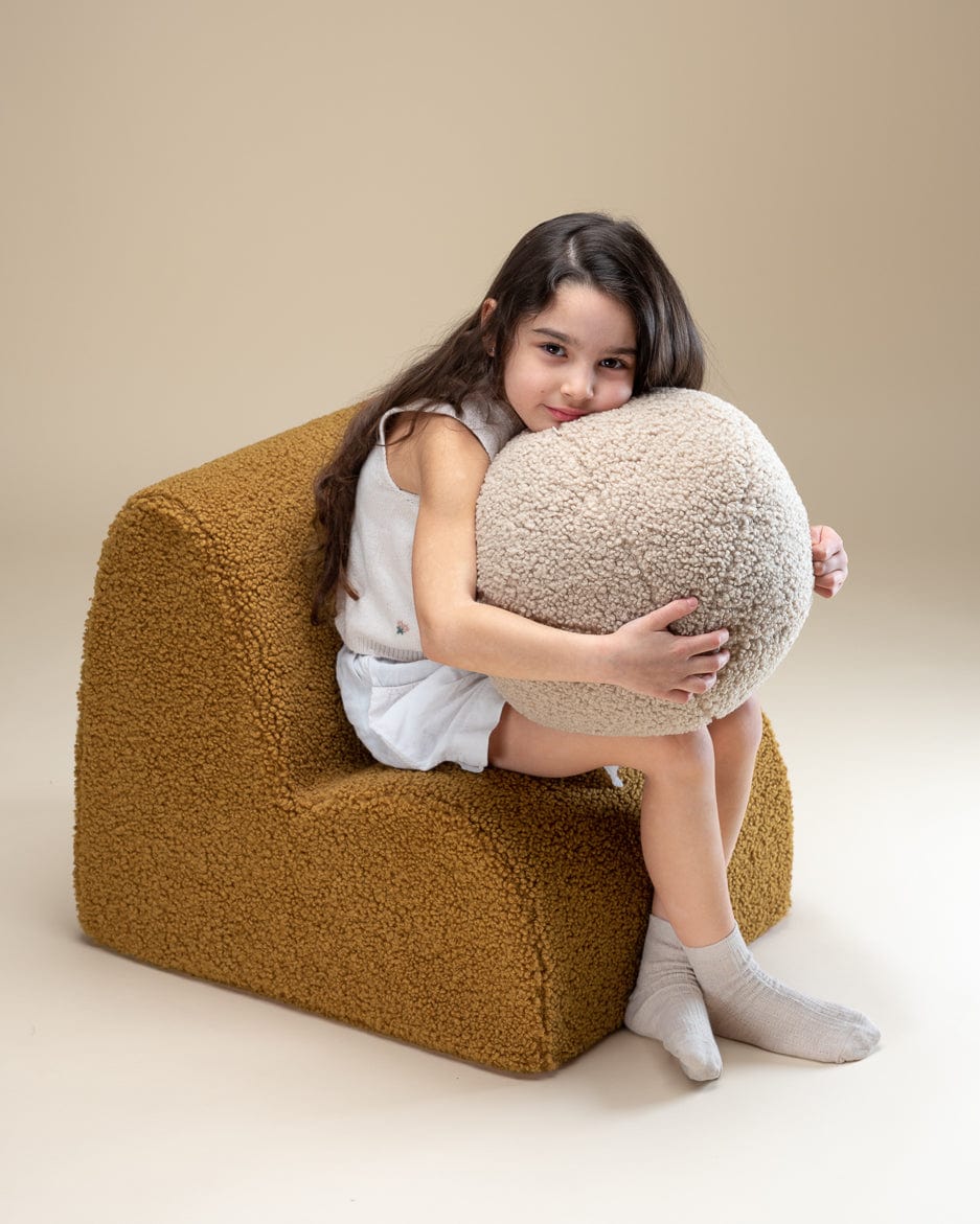 Pouf Enfant Nuage Moutarde
