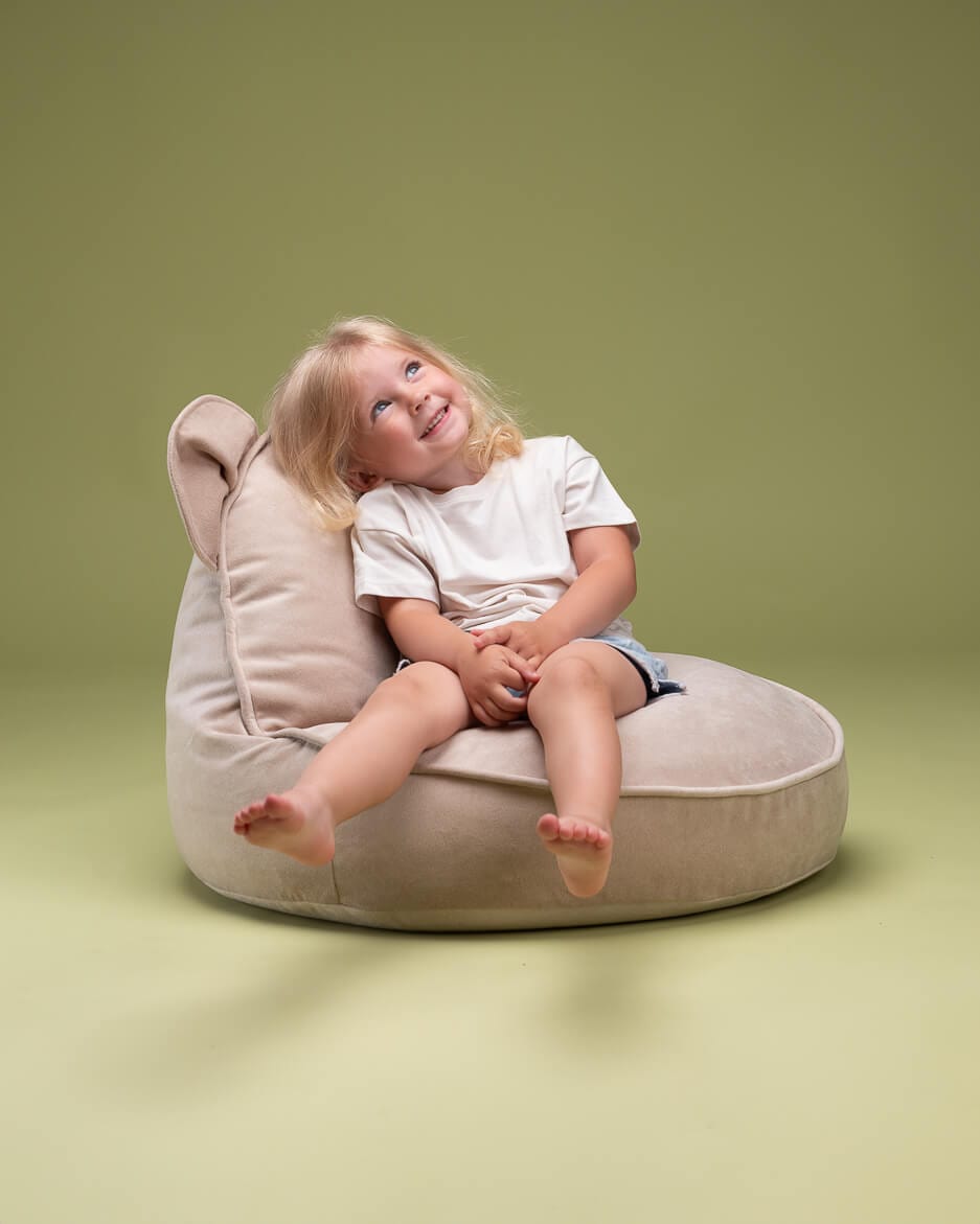 Pouf Enfant Ours Beige