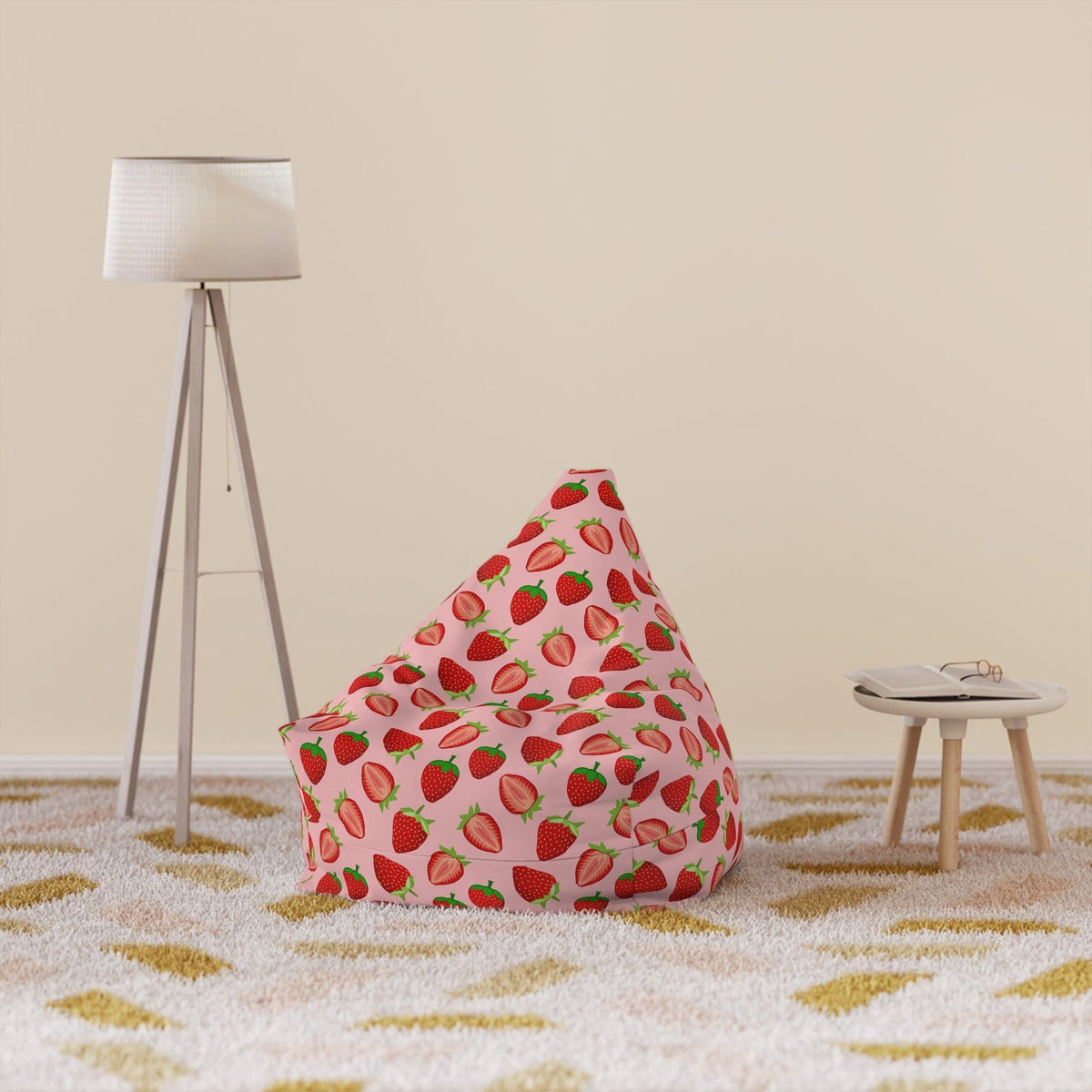 Pouf Fraise 27" × 30" × 25" / Without insert