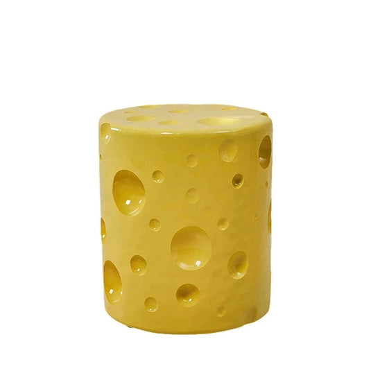 Pouf Fromage Jaune