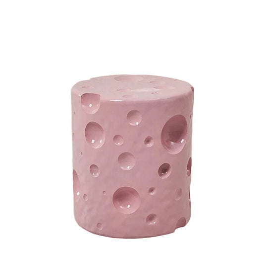 Pouf Fromage Rose