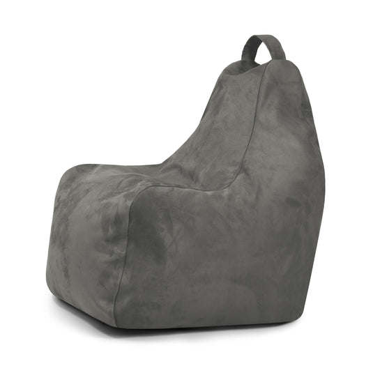 Pouf Gamer suede Gris Anthracite Pouf Gamer Beaumont Concept