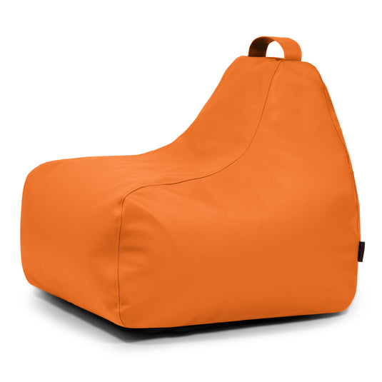 Pouf Gaming cuir Orange Abricot Beaumont Concept