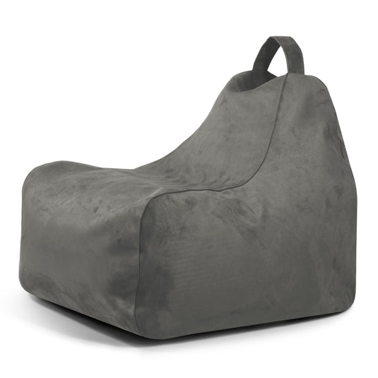 Pouf Gaming suede Gris Anthracite Beaumont Concept