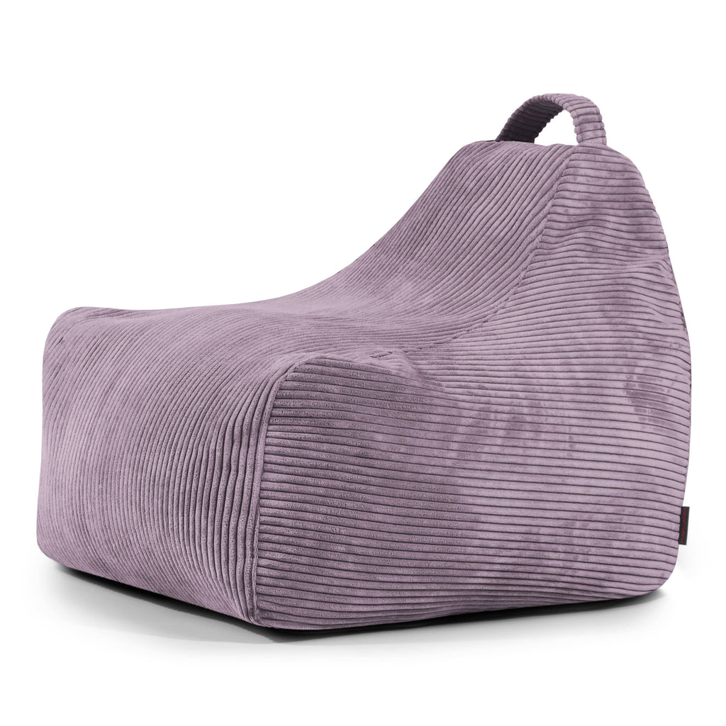 Pouf Gaming Velours Cotelé Violet Lavande Pouf Français
