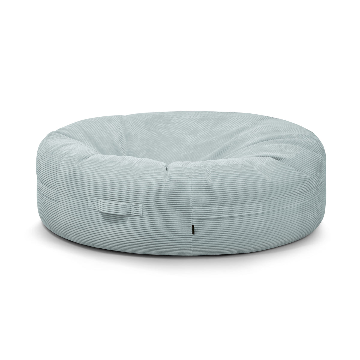 Pouf Geant en Velours Côtelé Vert d'eau