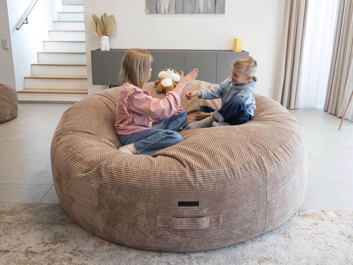 Pouf Geant en Velours Côtelé