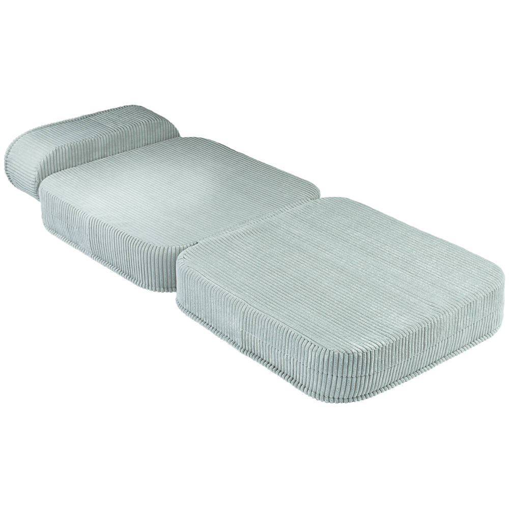 Pouf Lit Enfant Vert d'Eau