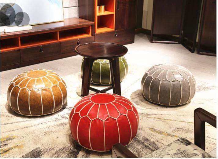 Pouf Marocain Rouge