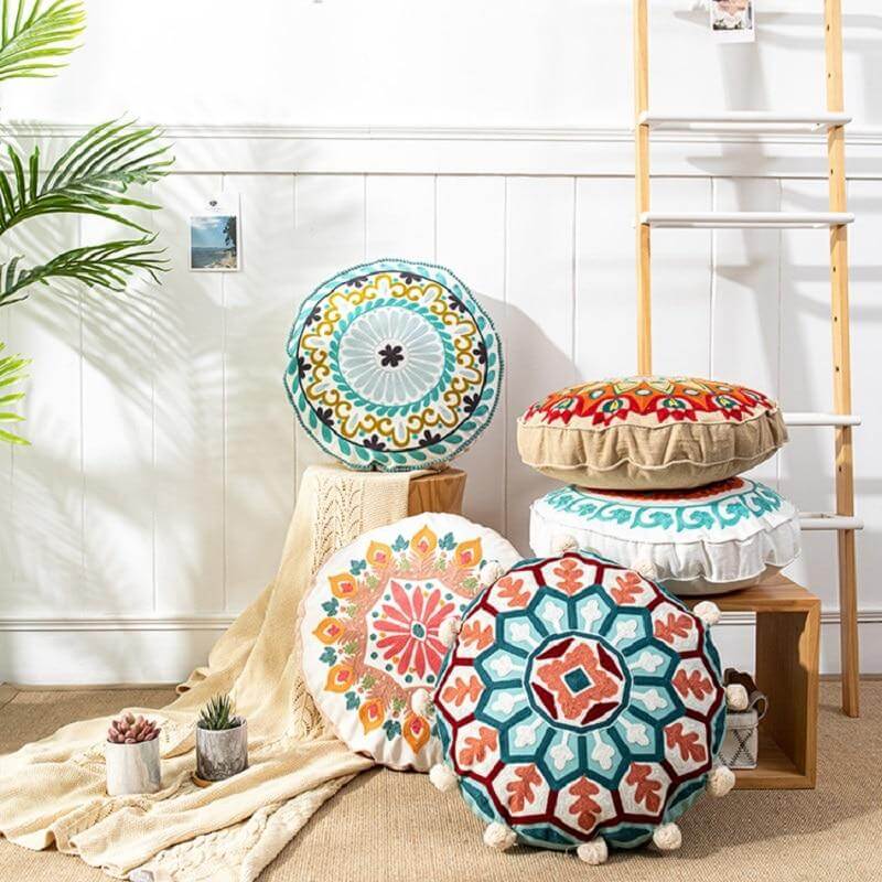 Pouf Marocain Tissu