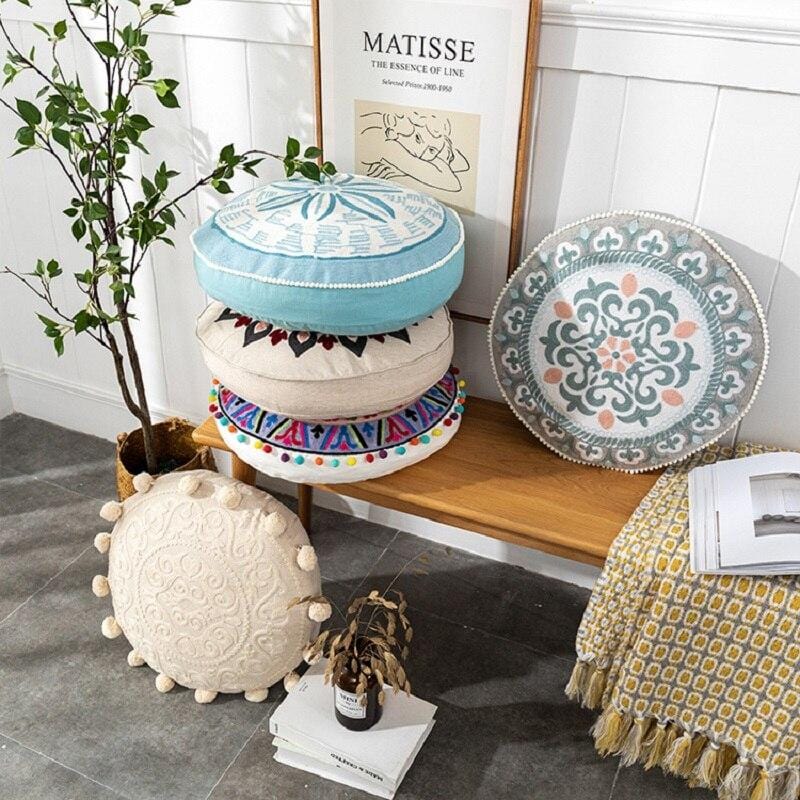 Pouf Marocain Tissu