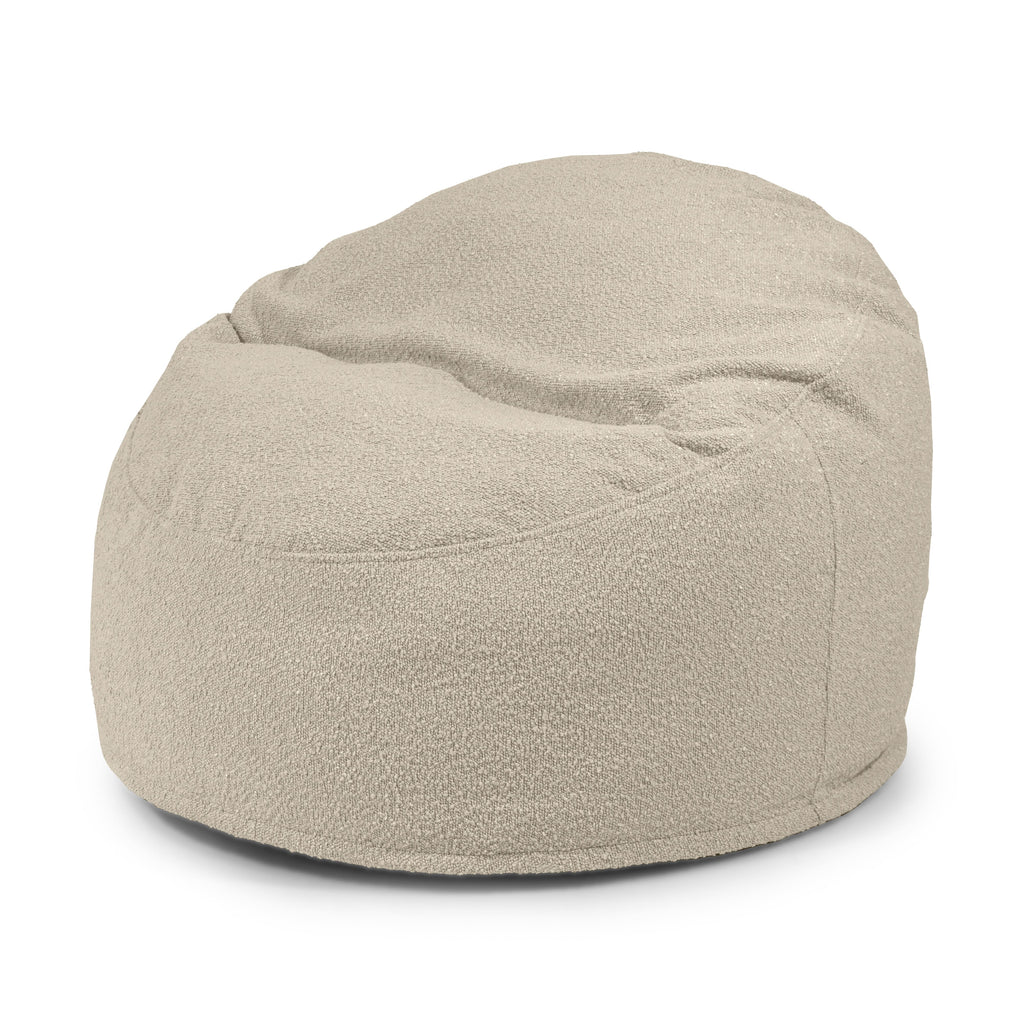 Pouf mouton Beige Sable Beaumont Concept