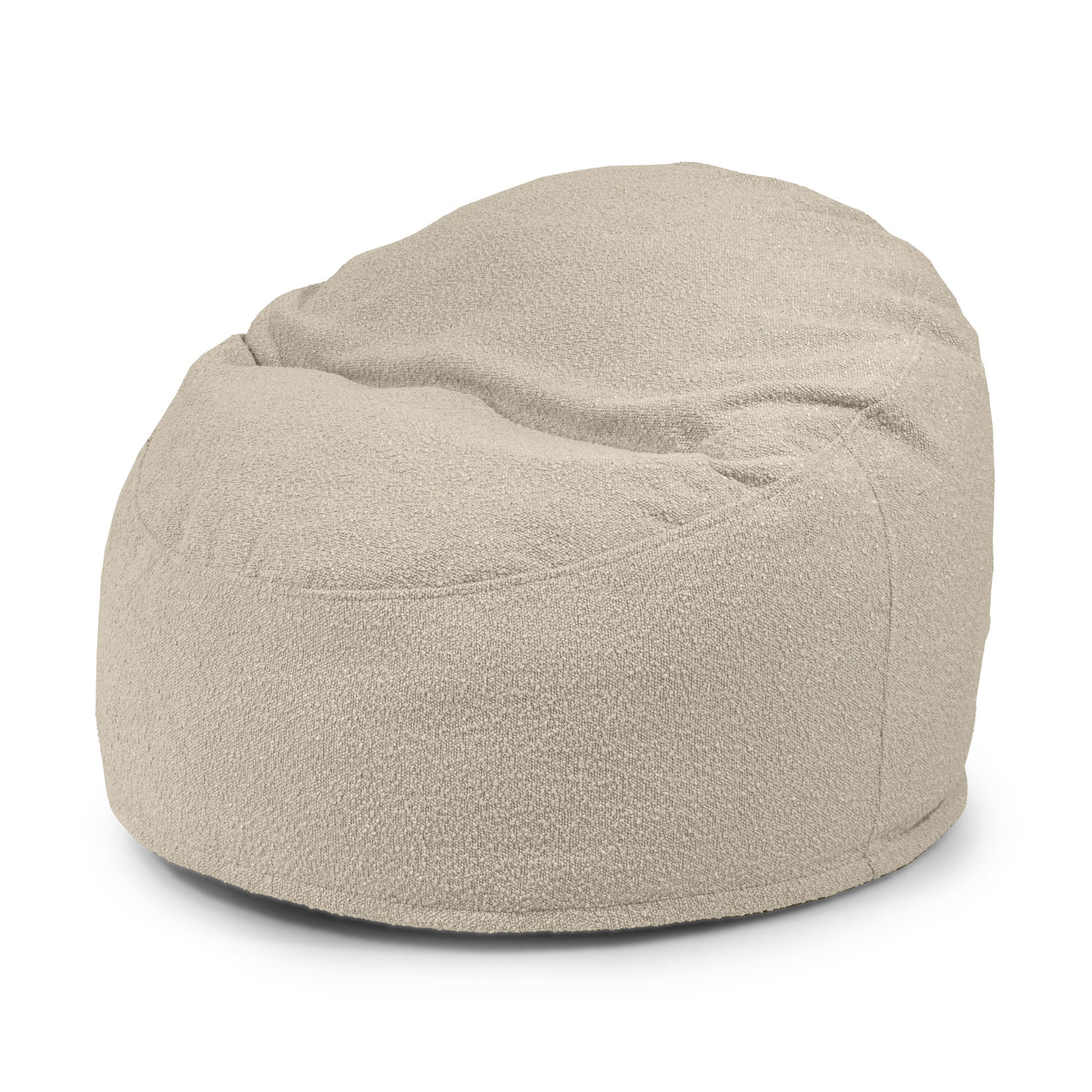 Pouf mouton Beige Sable Beaumont Concept