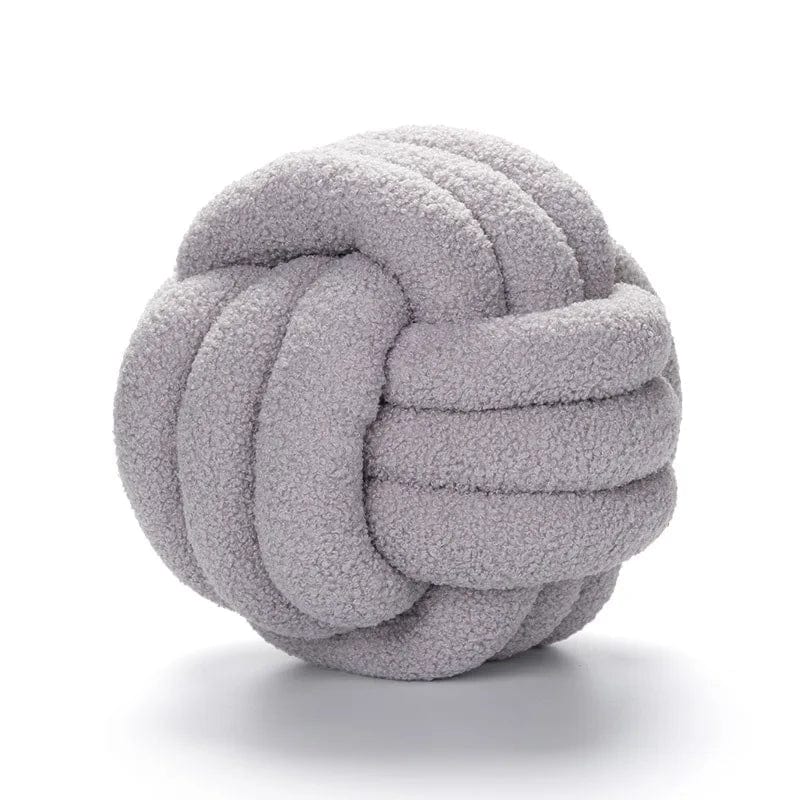 Pouf Noeud Gris Perle