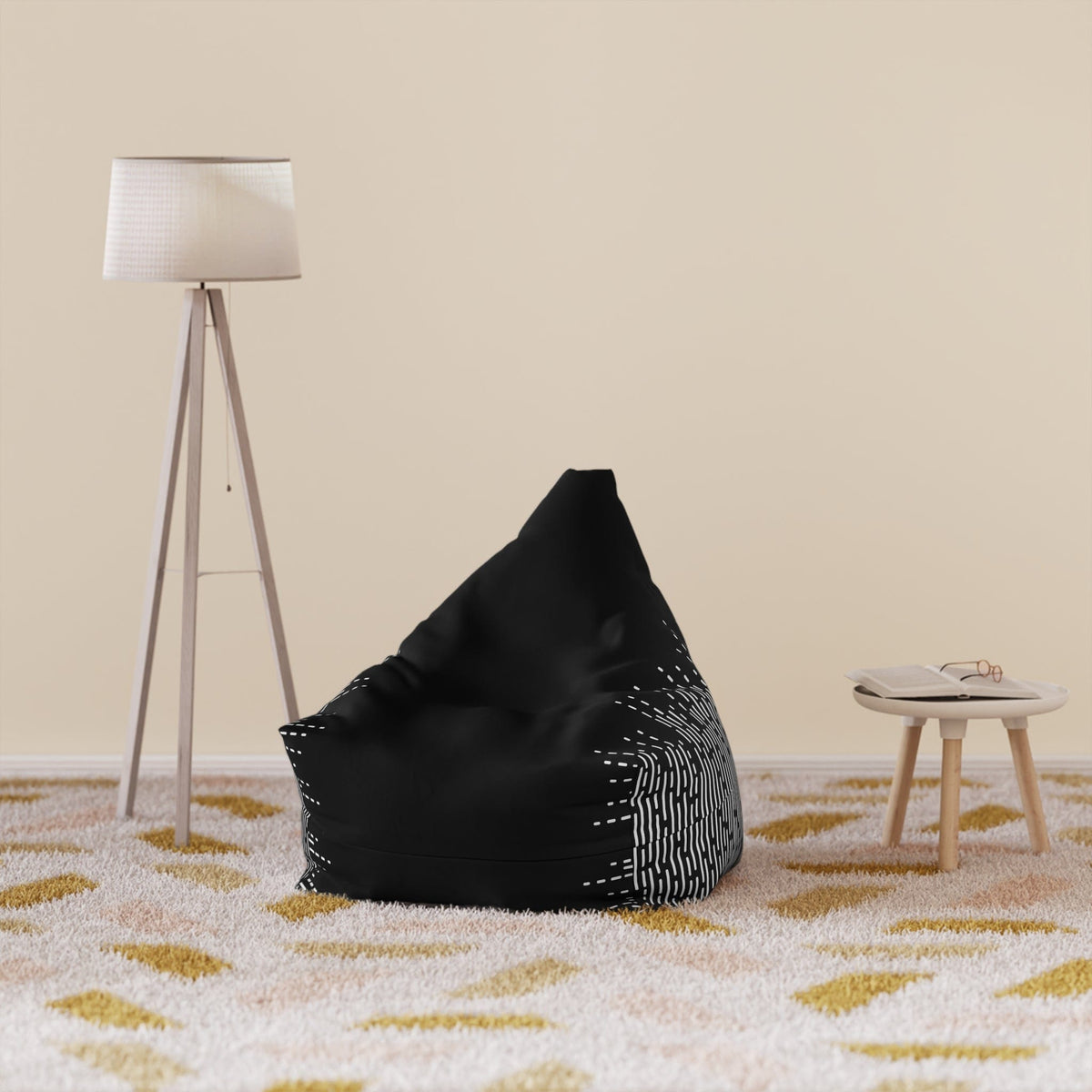 Pouf Noir et Blanc