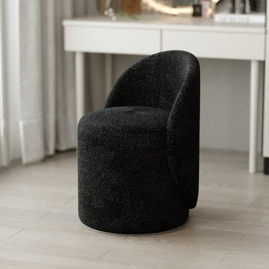 Pouf Pivotant Noir Profond