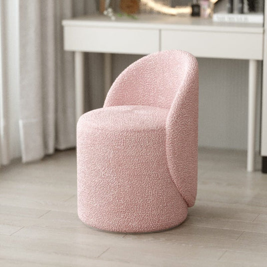 Pouf Pivotant Rose Clair