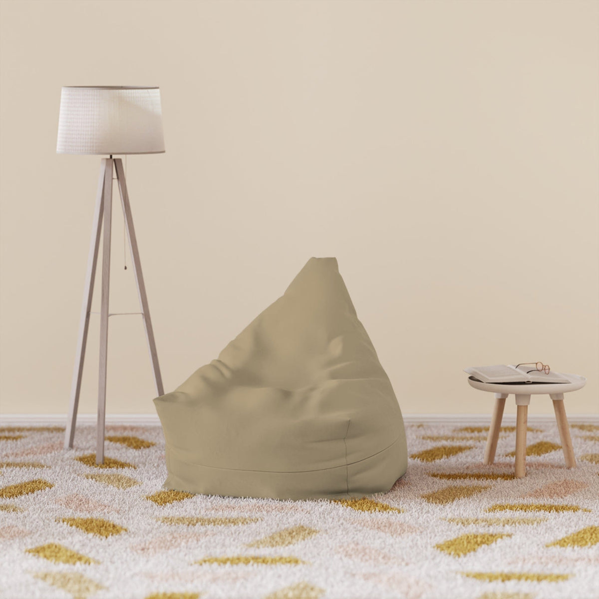 Pouf Poire Beige 27" × 30" × 25" / Without insert
