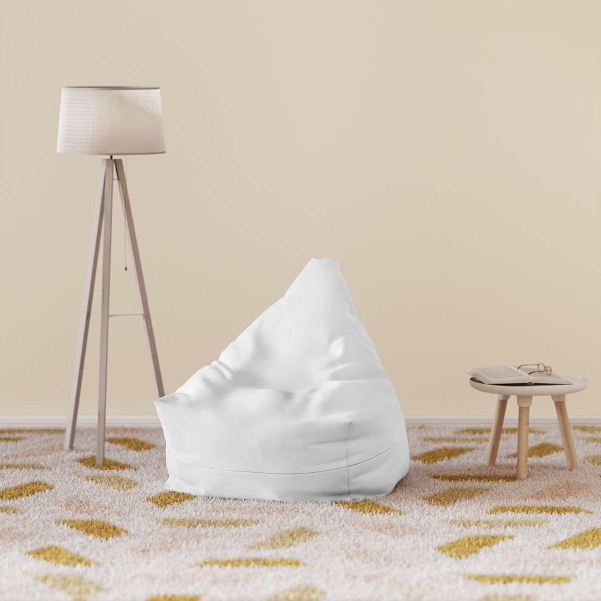 Pouf Poire Blanc