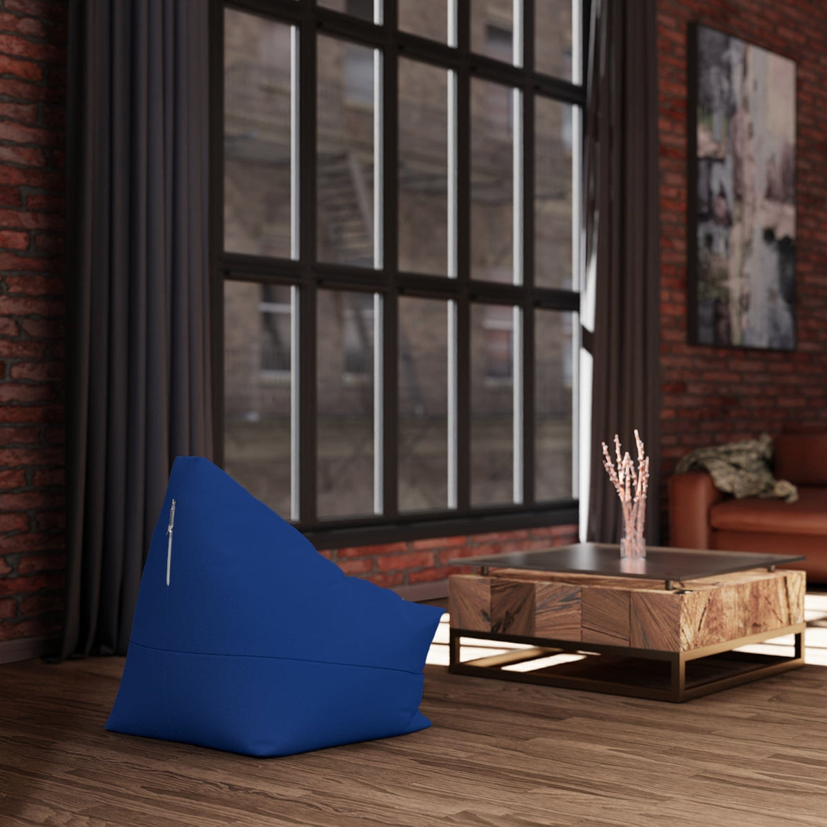 Pouf Poire Bleu Marine 27" × 30" × 25" / Without insert