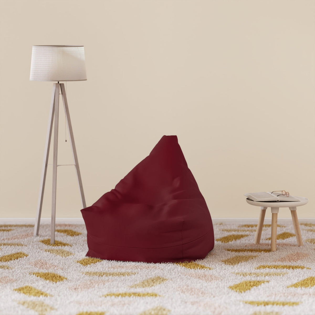 Pouf Poire Bordeaux 27" × 30" × 25" / Without insert