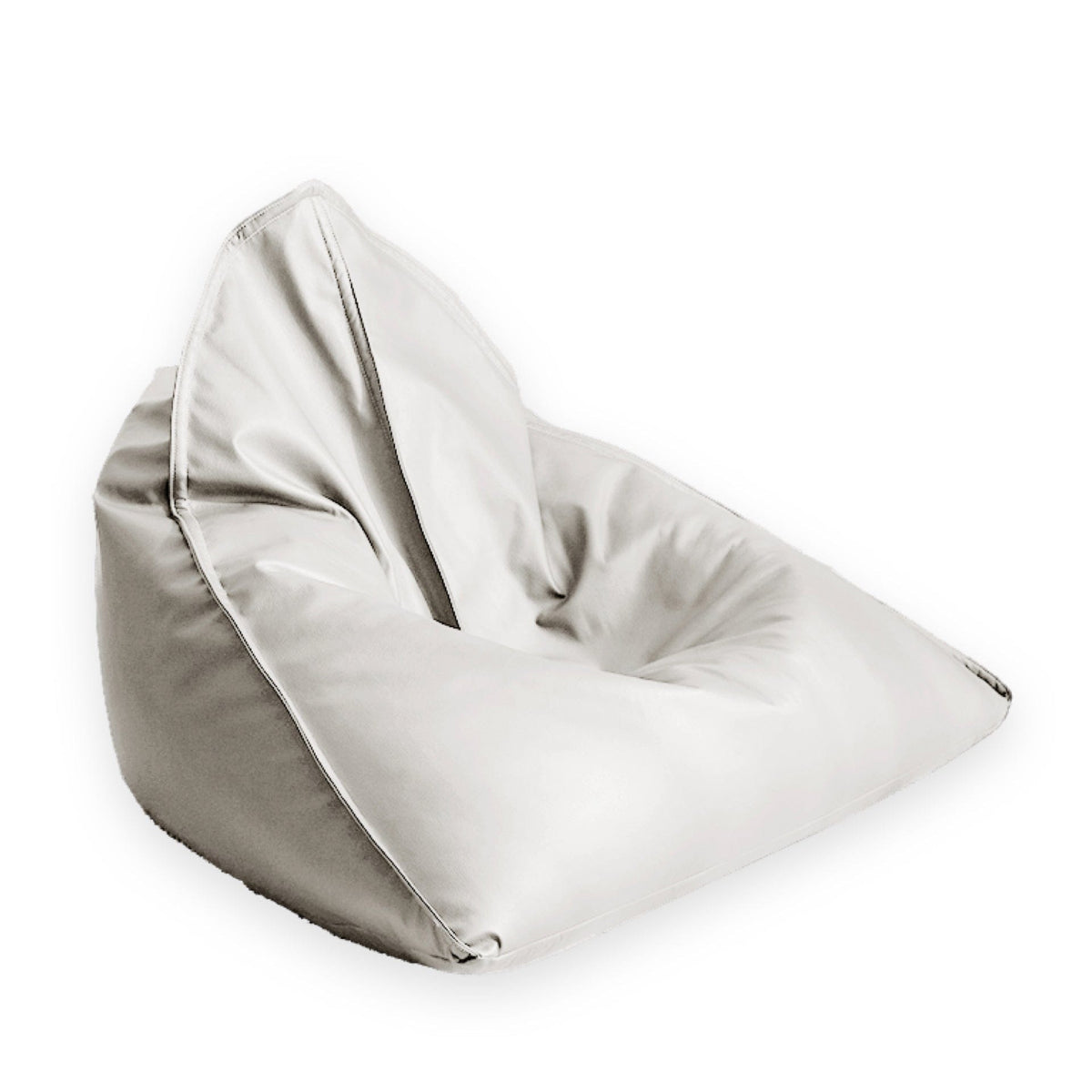 Pouf Poire Cuir Blanc Pouf Français