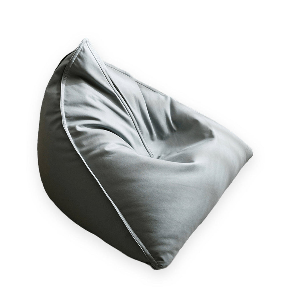 Pouf Poire Cuir Gris Pouf Français
