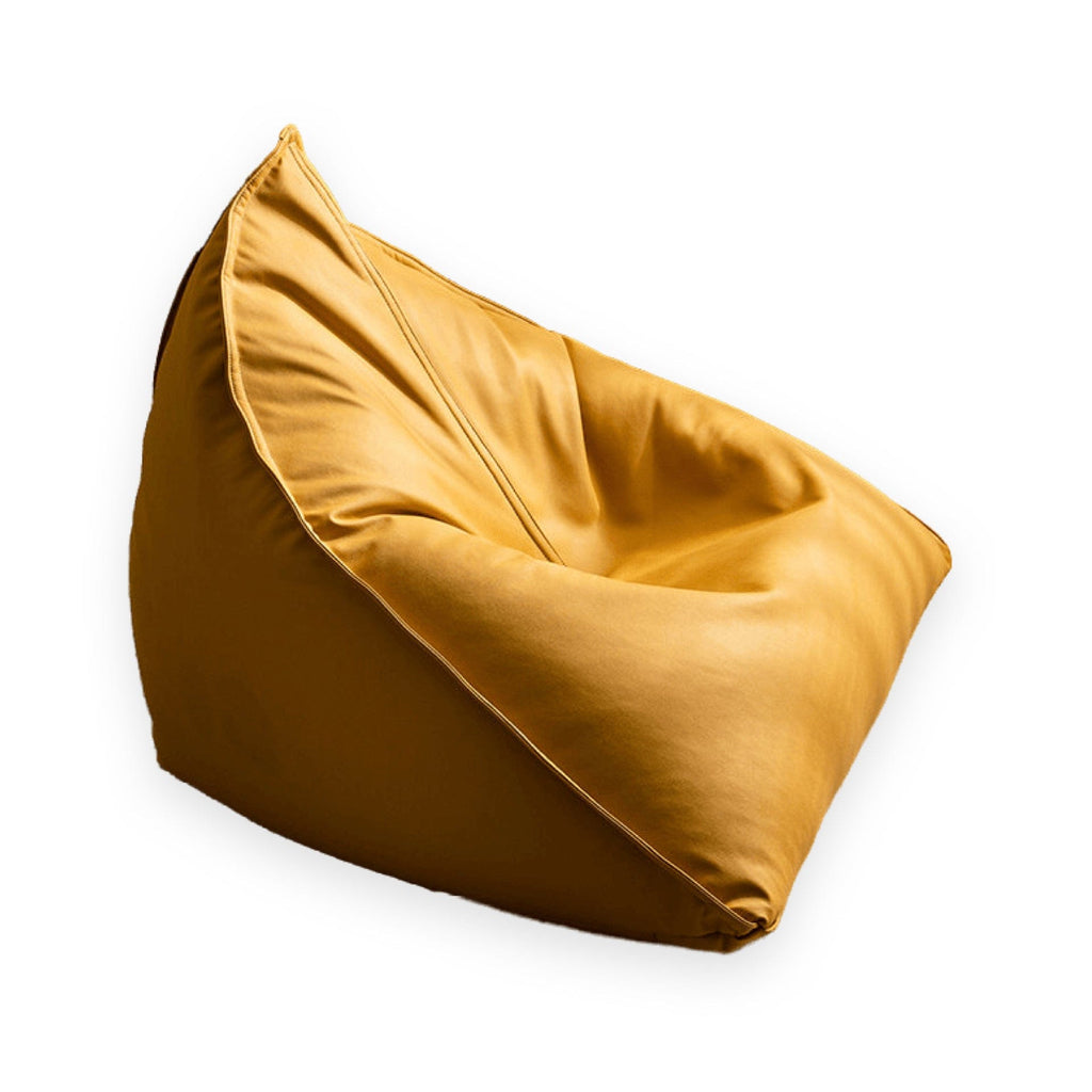 Pouf Poire Cuir Jaune Pouf Français