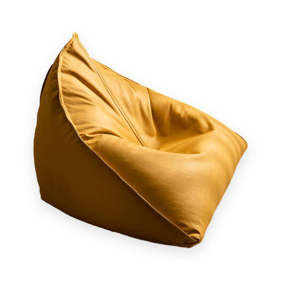 Pouf Poire Cuir Jaune Pouf Français