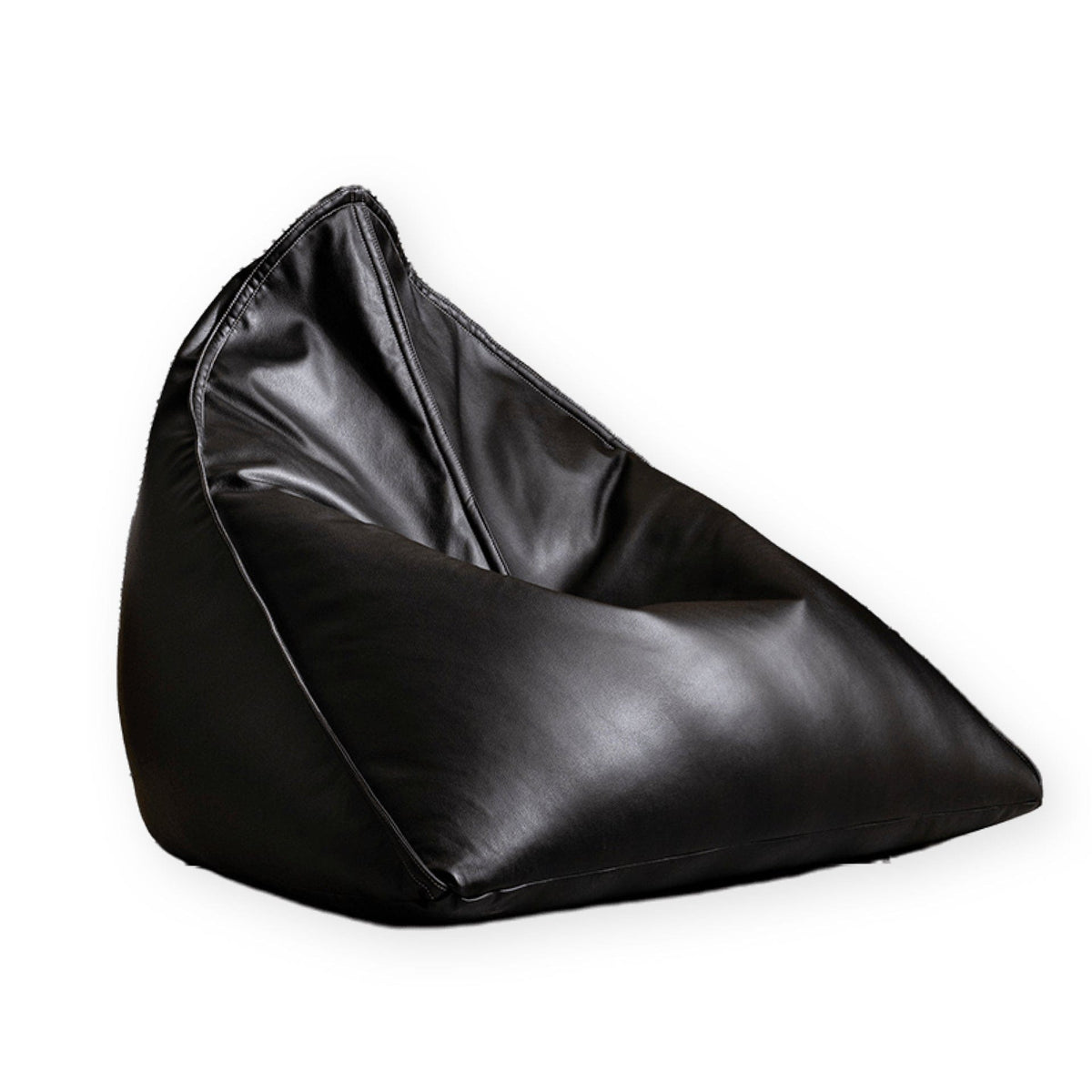 Pouf Poire Cuir Noir Pouf Français