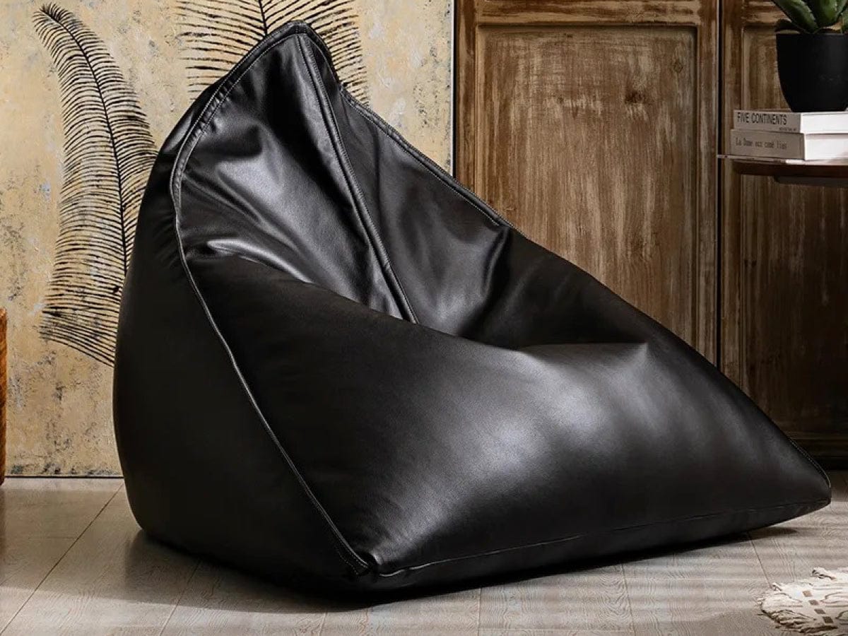 Pouf Poire Cuir Blanc