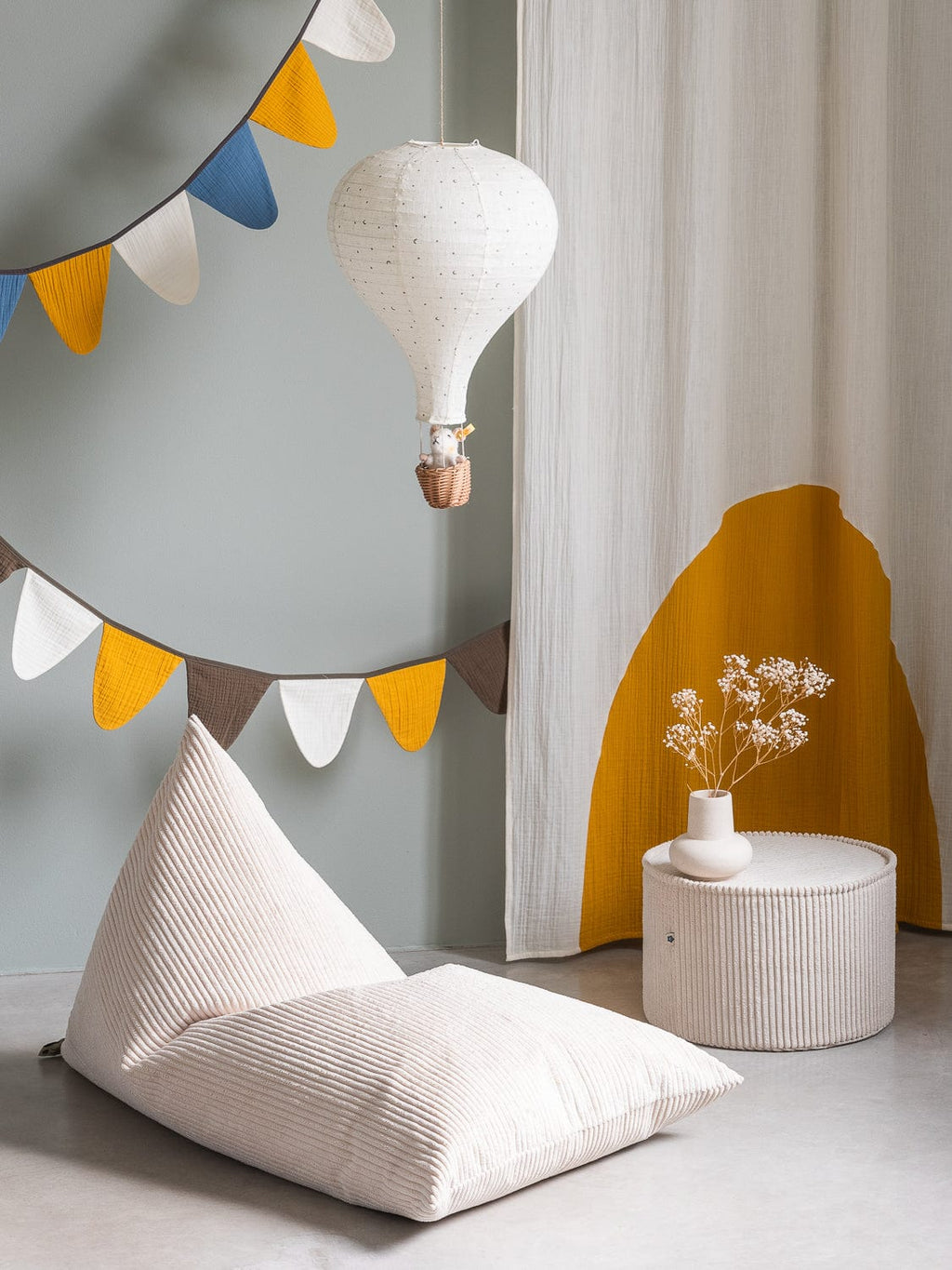 Pouf Poire Enfant - Crème