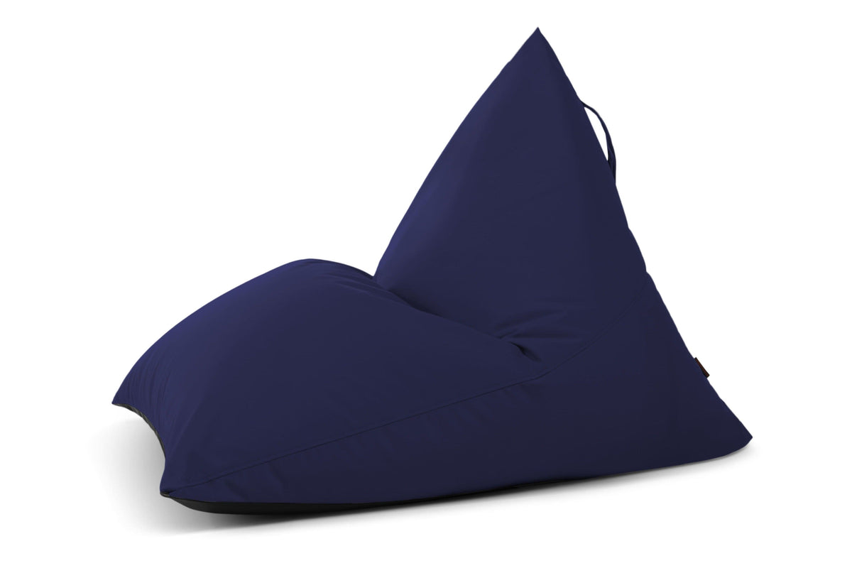 Pouf Poire Exterieur Bleu Marine Beaumont Concept