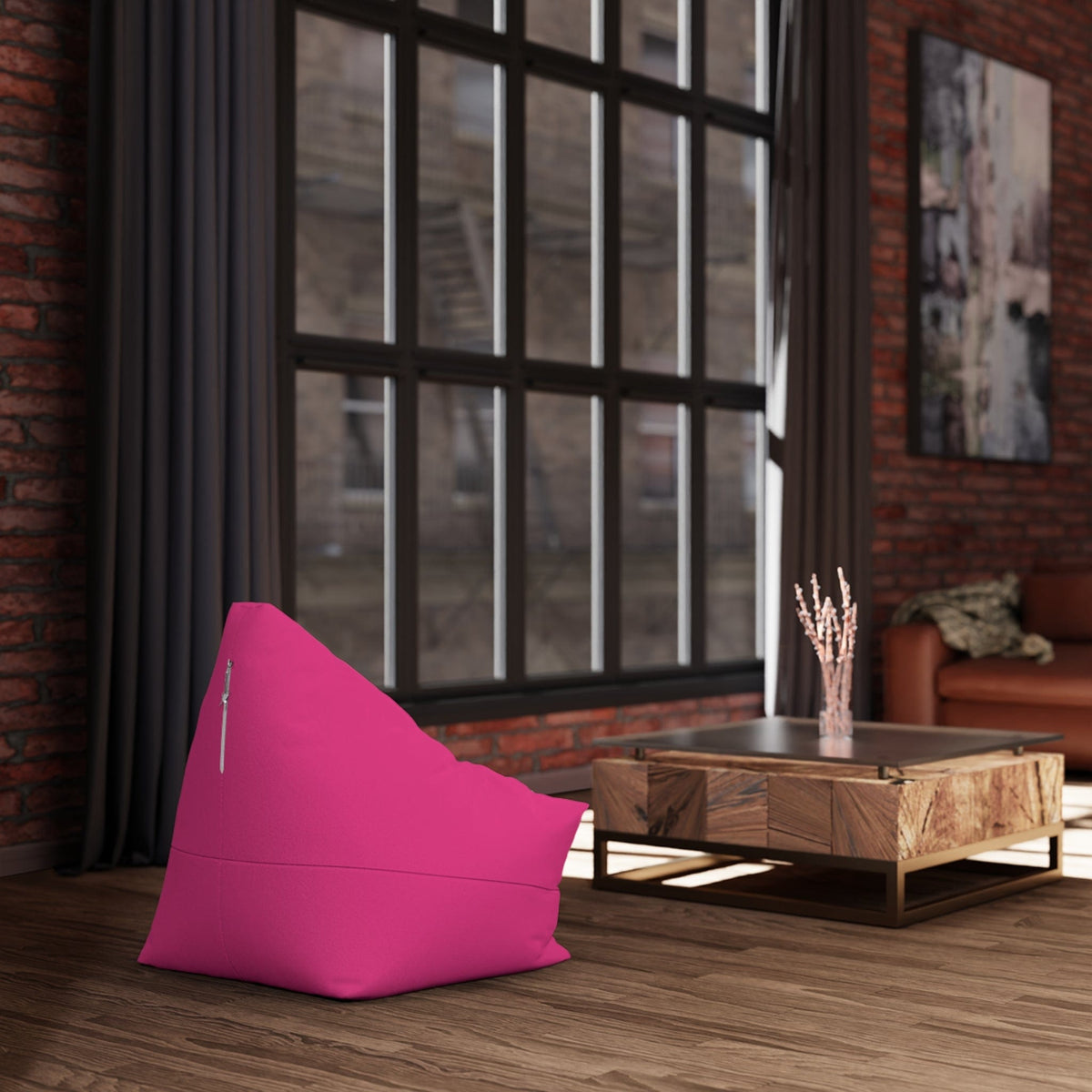 Pouf Poire Fushia
