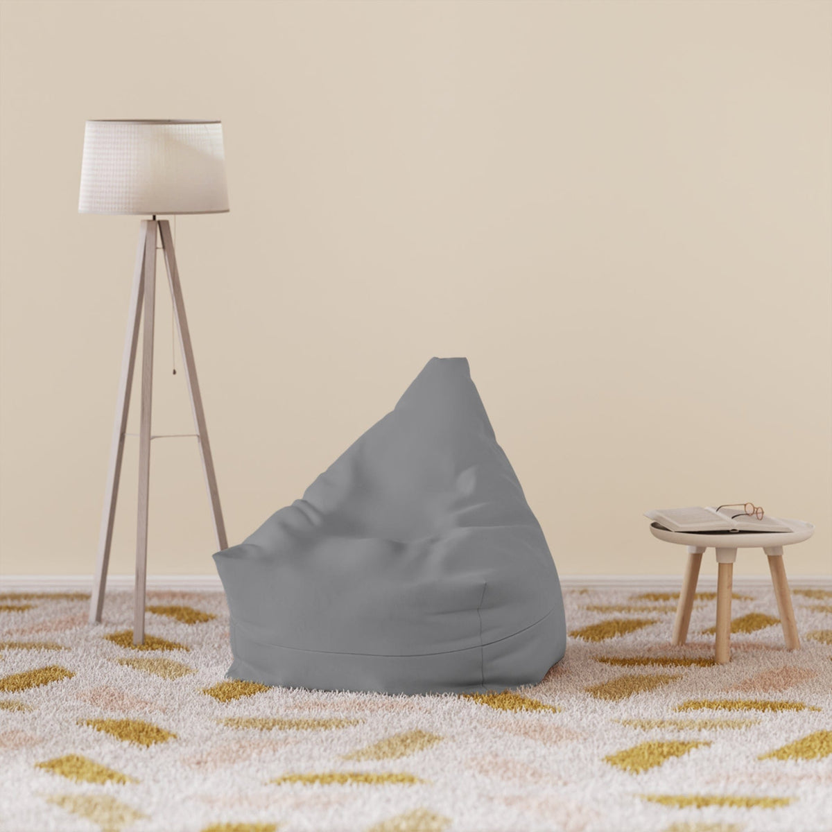 Pouf Poire Gris