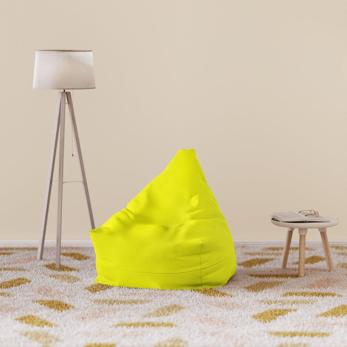 Pouf Poire Jaune 27" × 30" × 25" / Without insert