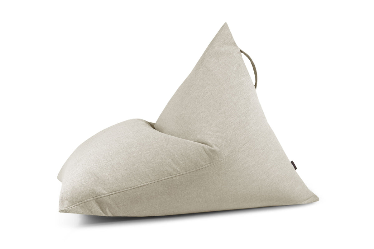 Pouf Poire Salon Beige Sable Beaumont Concept