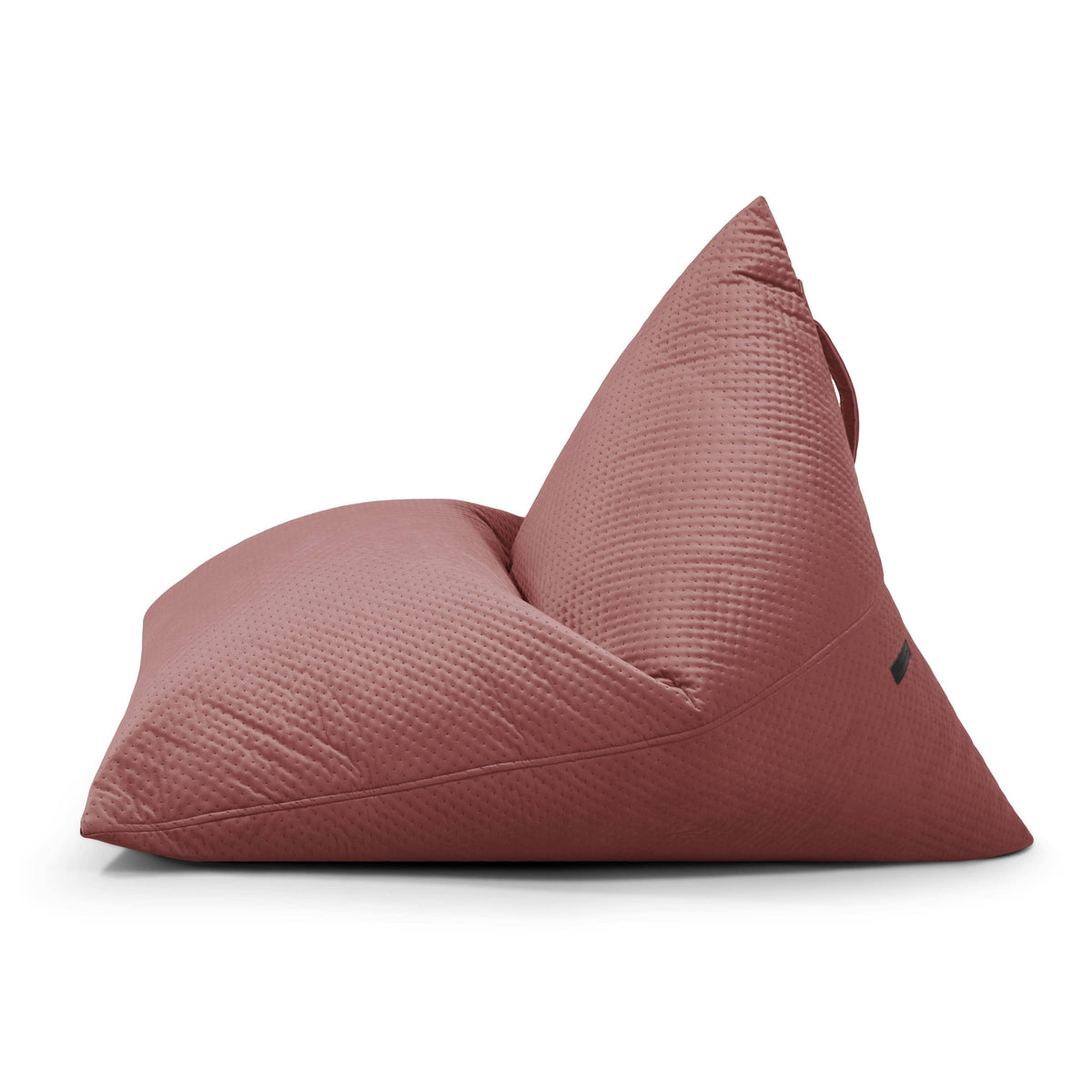 Pouf Poire velours capitonné Rouge Amarante Beaumont Concept