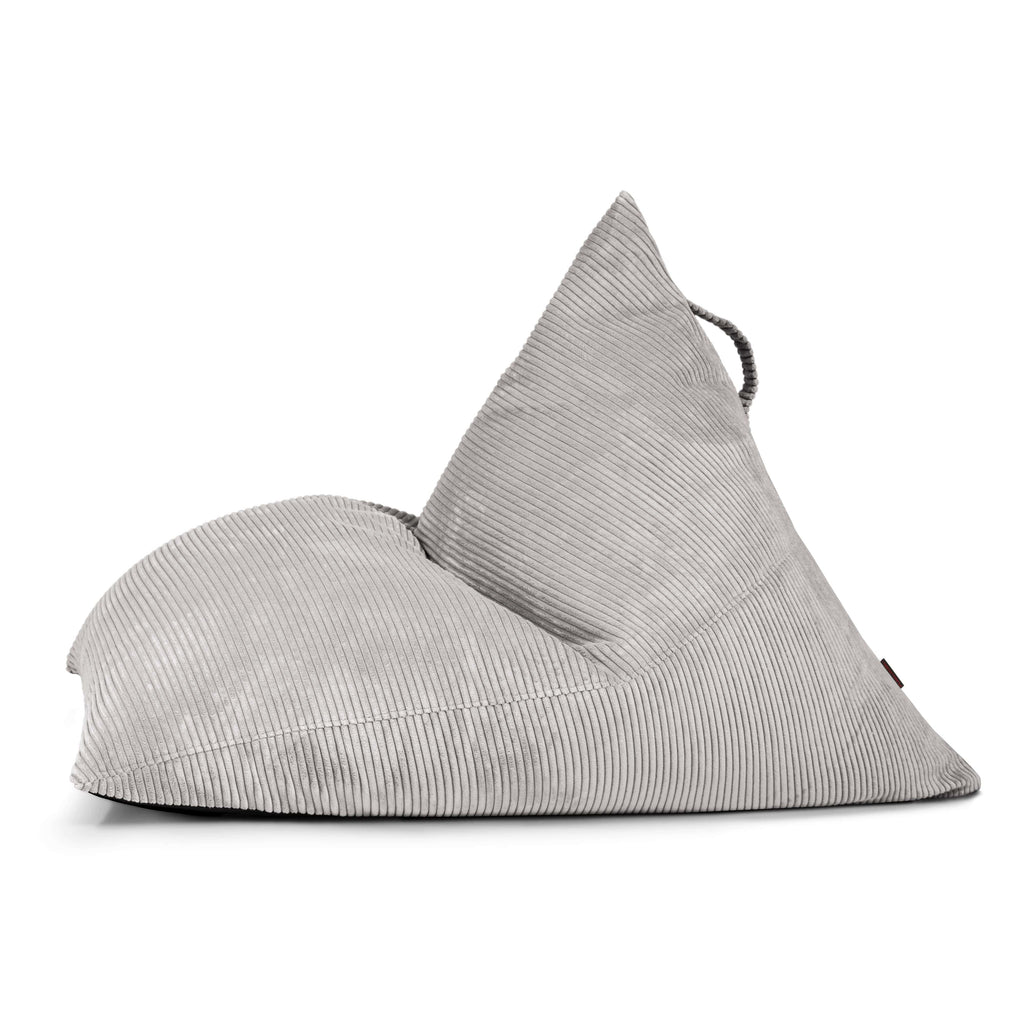 Pouf Poire velours côtelé Gris Perle Beaumont Concept