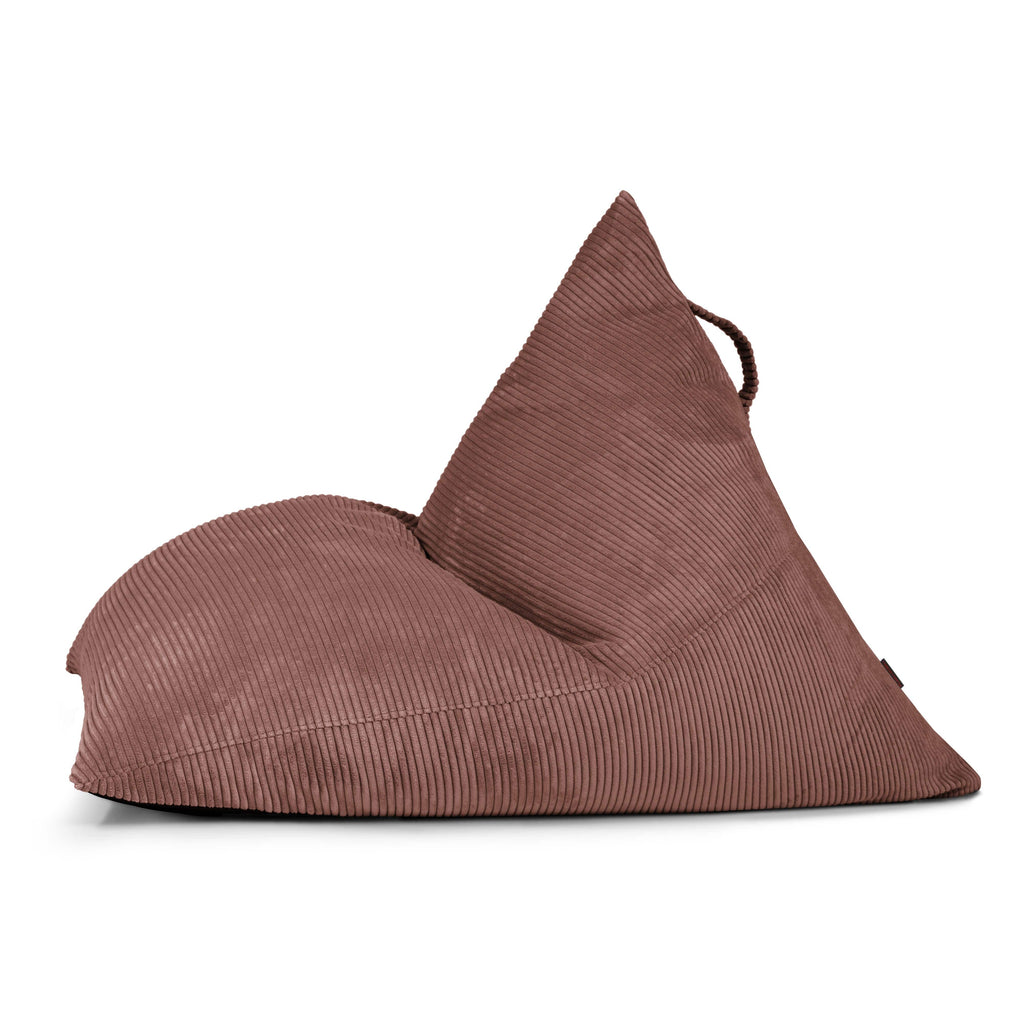 Pouf Poire velours côtelé Rose Taupe Beaumont Concept