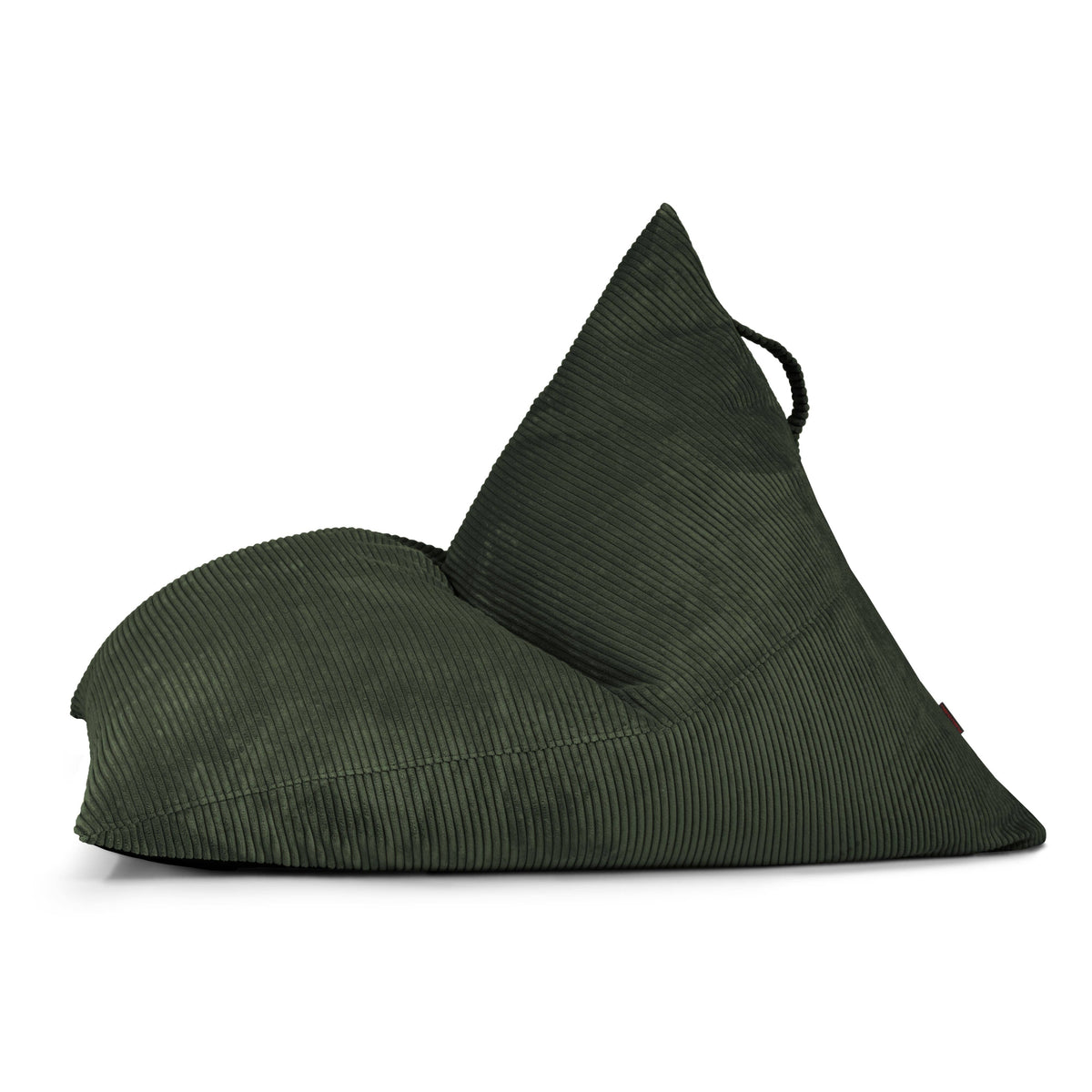 Pouf Poire velours côtelé Vert Forêt Beaumont Concept