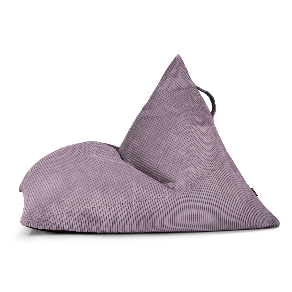 Pouf Poire velours côtelé Violet Lavande Beaumont Concept