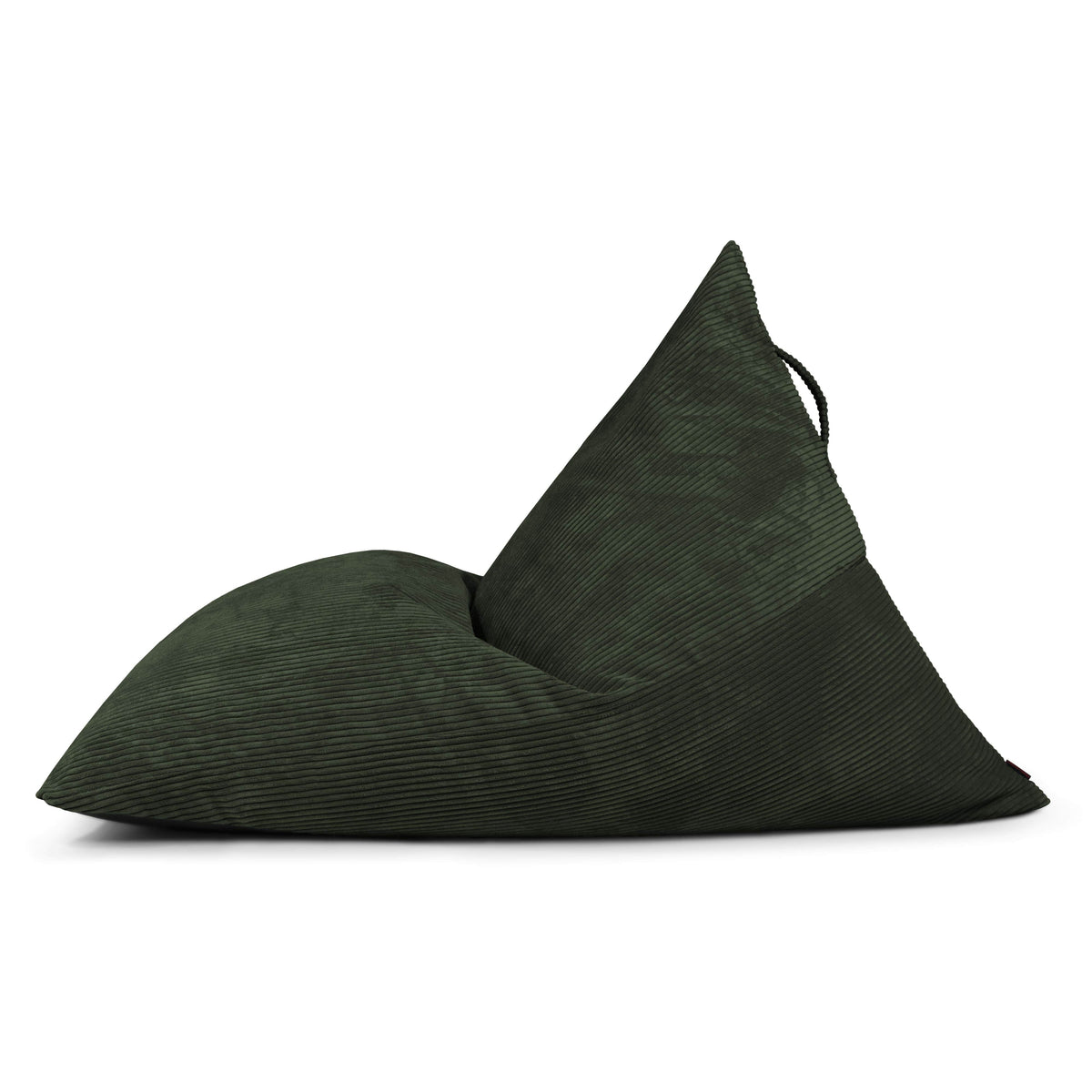 Pouf Poire XXL en velours cotelé Vert Forêt Beaumont Concept