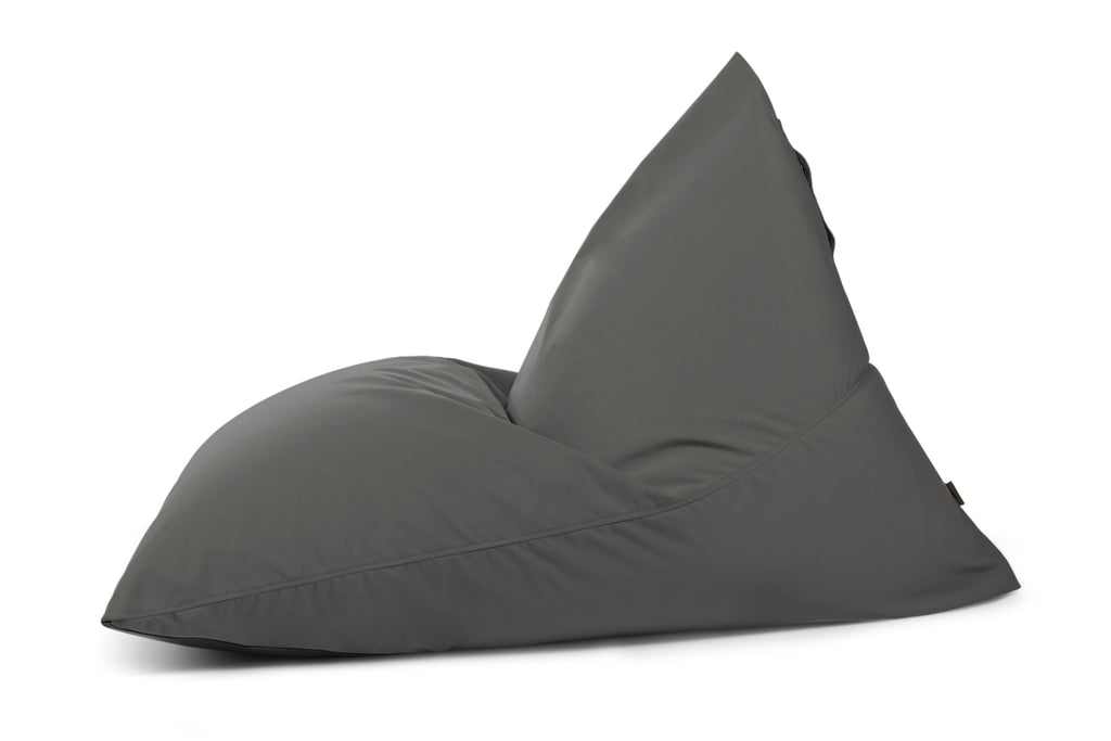 Pouf Poire XXL Exterieur Gris Anthracite Beaumont Concept