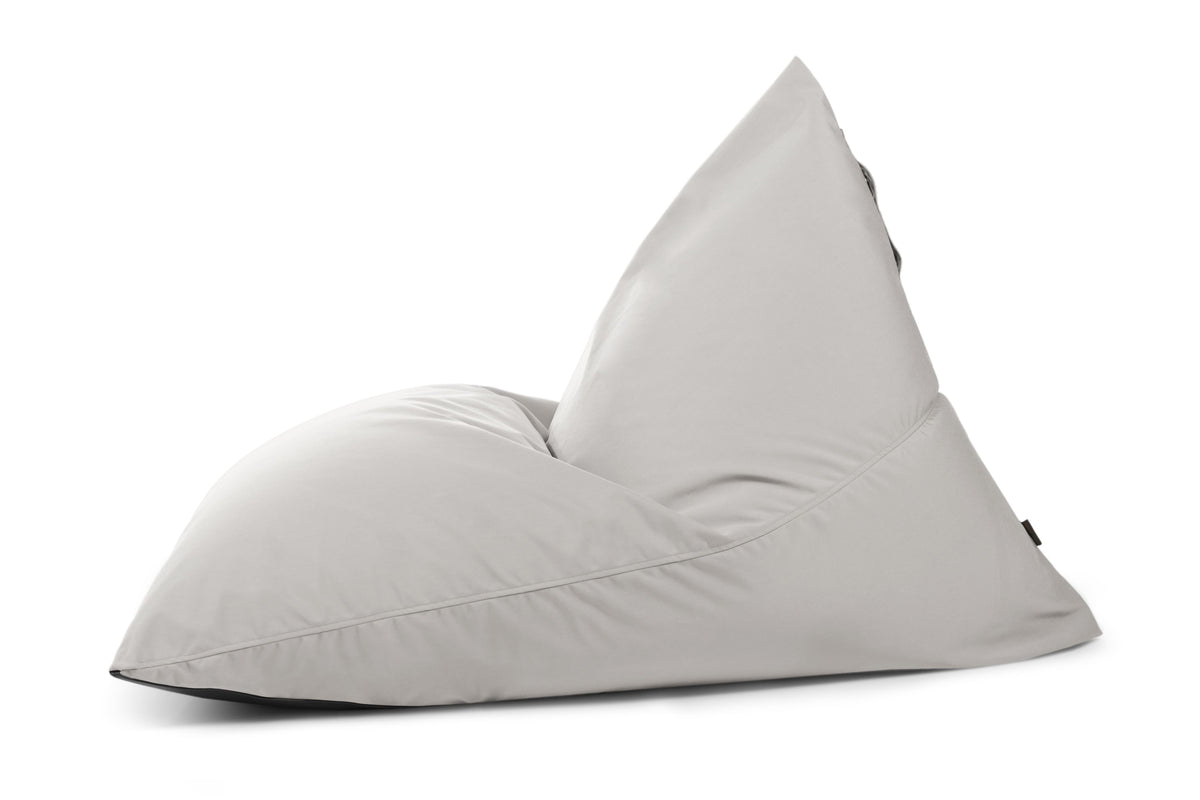 Pouf Poire XXL Exterieur Gris Perle Beaumont Concept
