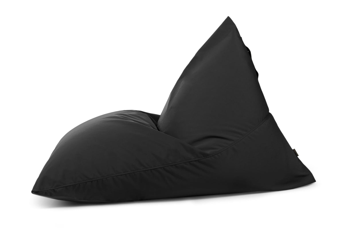 Pouf Poire XXL Exterieur Noir Profond Beaumont Concept